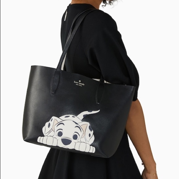 Disney X Kate Spade Small Dalmatians Tote, Card Holder Wallet & Keychain Charm - Picture 9 of 16